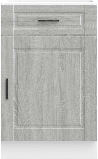 Επιδαπέδιο Ντουλάπι Γκρίζο Σονόμα 50x46x81.5εκ.