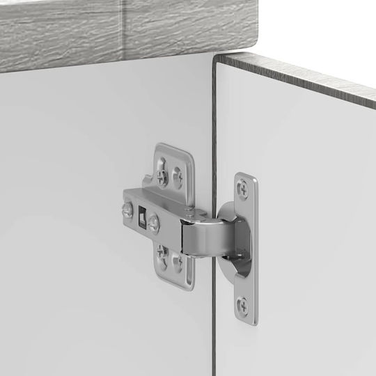 Επιδαπέδιο Ντουλάπι Γκρίζο Σονόμα 50x46x81.5εκ.