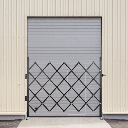 Vevor Μεταλλική Πόρτα Φράχτη σε Μαύρο Χρώμα 1.67x1.21m
