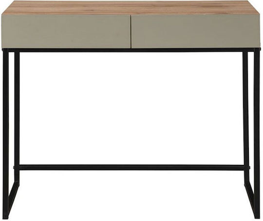 Verde Console Table Wood & Metal Natural Mint L90xW42xH75cm
