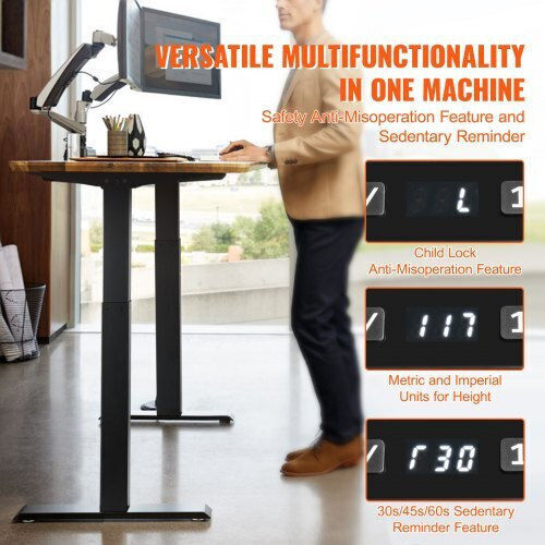 Vevor Collapsible Desk Base made of Metal Black 95x58x70cm