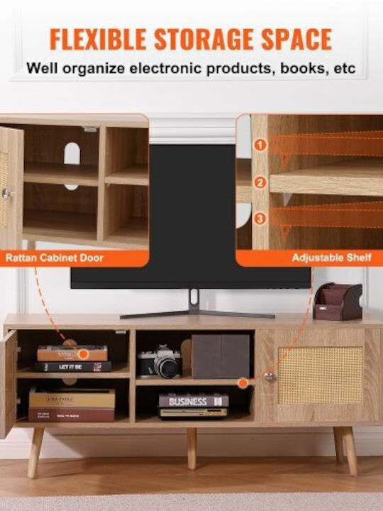 TV Stand Oak M120xD40xH49cm