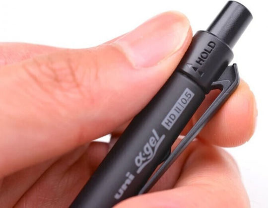 Uni Kuru Toga Alpha-Gel Switch 0.5mm Mechanical Pencil Black M5-1009gg 1 Piece 24 4902778271995