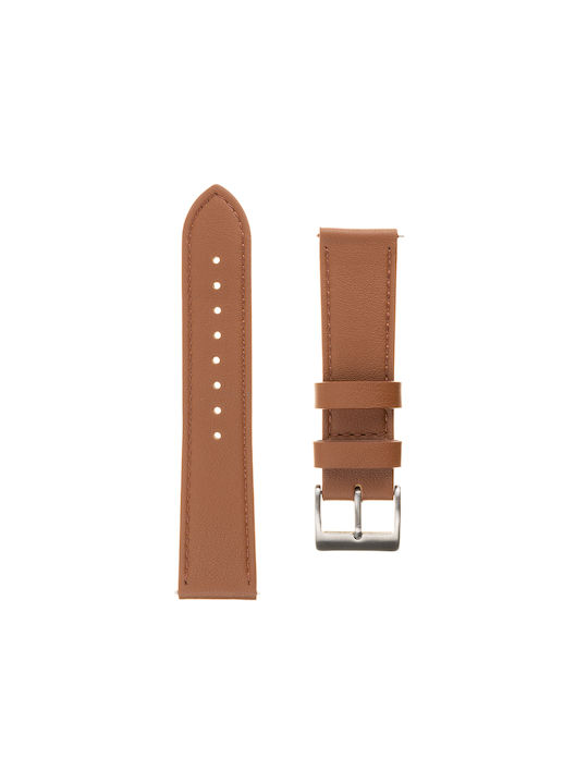 Fixed Λουράκι Δερμάτινο Καφέ (Galaxy Watch4/5/6/7/FE/4 Classic/6 Classic/5 Pro)