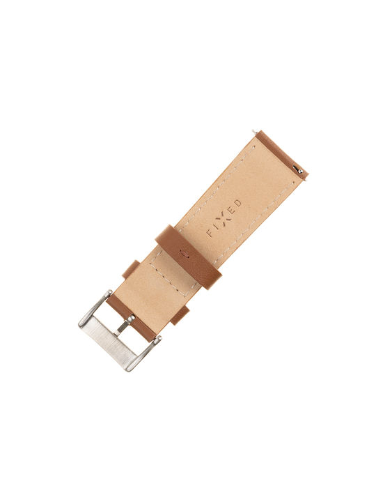 Fixed Λουράκι Δερμάτινο Καφέ (Galaxy Watch4/5/6/7/FE/4 Classic/6 Classic/5 Pro)