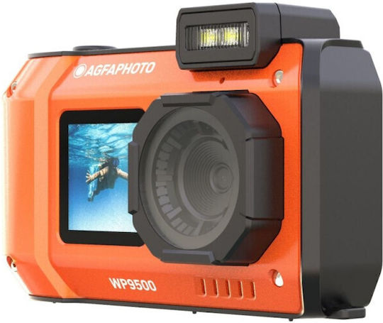 AgfaPhoto WP9500 Compact Φωτογραφική Μηχανή 24MP Πορτοκαλί