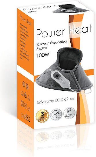 Alfa Care Power Heat Shoulder/Neck Heating Pad Gray 62x60cm