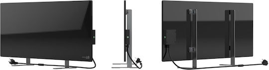 AENO Konvektorheizung Boden 700W mit elektronischem Thermostat 100x36.5cm Schwarz