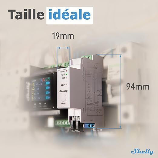 Single-Phase Energy Meter Shelly Pro Em 50A