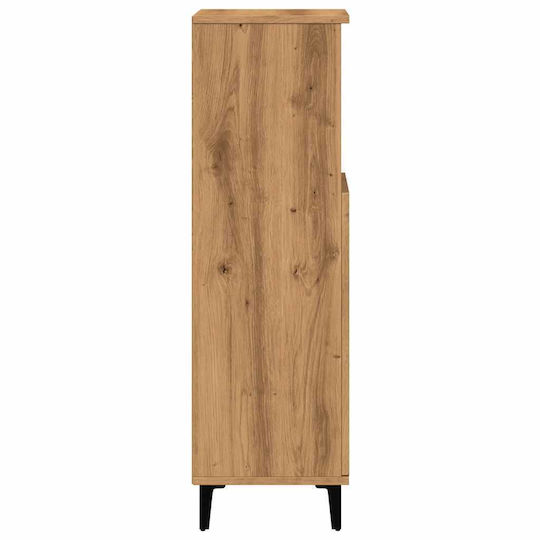 vidaXL Bathroom Cabinet L30xW30xH100cm Oak