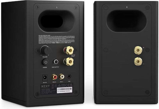 NZXT AP-SPKB2-EU Самоусилващи се тонколони 2 Брой шофьори 40W (Двойка) Черен