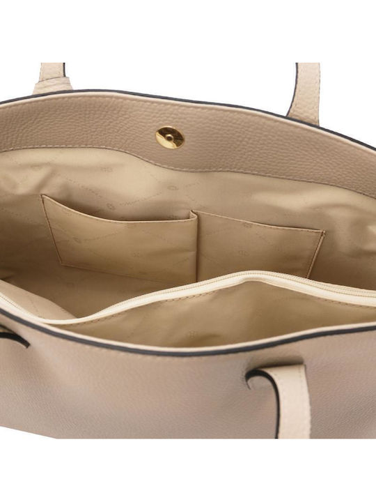 TL Leather Women's Bag Shopper Shoulder Light Taupe