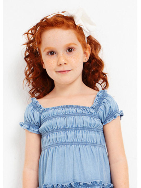 Rochie pentru Copii Mâneca scurta Denim Blue