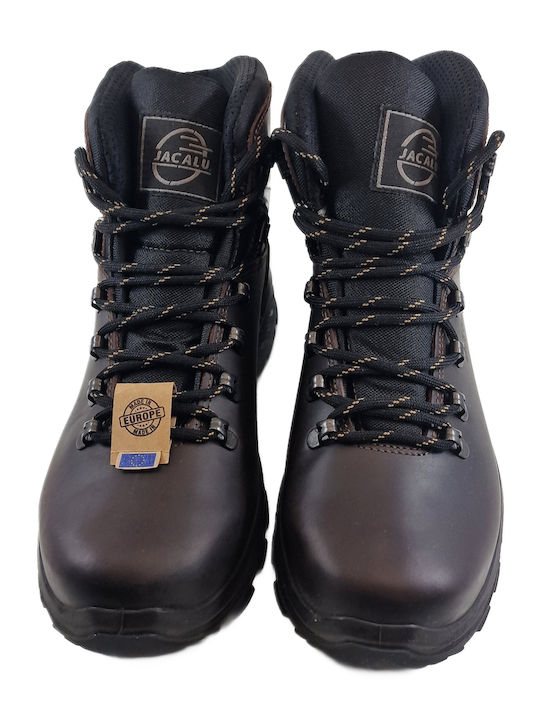 Jacalu Men's Brown Waterproof Hiking Boots