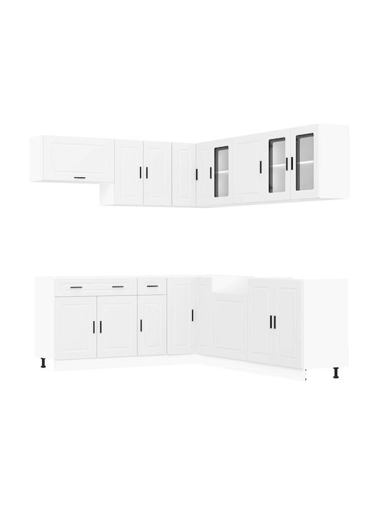 Vidaxl Kitchen Cabinet Set 11 Pieces Porto White Engineered Wood