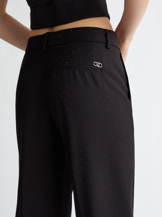 Women's Fabric Trousers Black