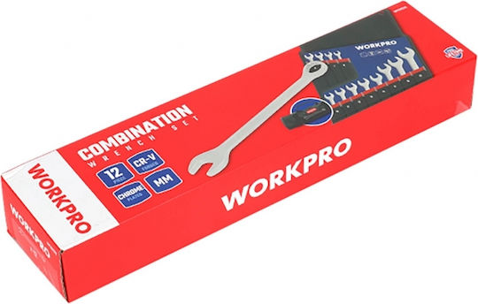 German Polygon Wrenches Set 12pcs Wp202576 Workpro Case