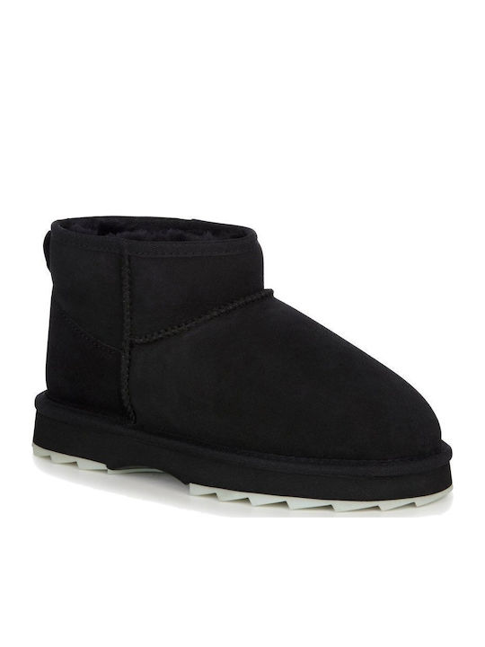 Sharky Micro Ghete Dama De Piele Negru