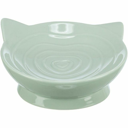 Trixie Viviana Keramik Schale mit Behälter Futter für Hund & Katze 150ml 14cm in Grün Farbe