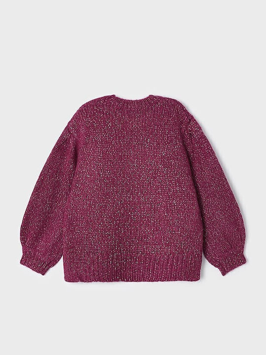 Kids' Sweater Long Sleeve Dark fuchsia