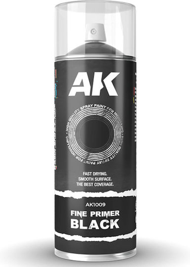 AK Interactive Vopsea Pentru Modelare Spray Negru 400ml