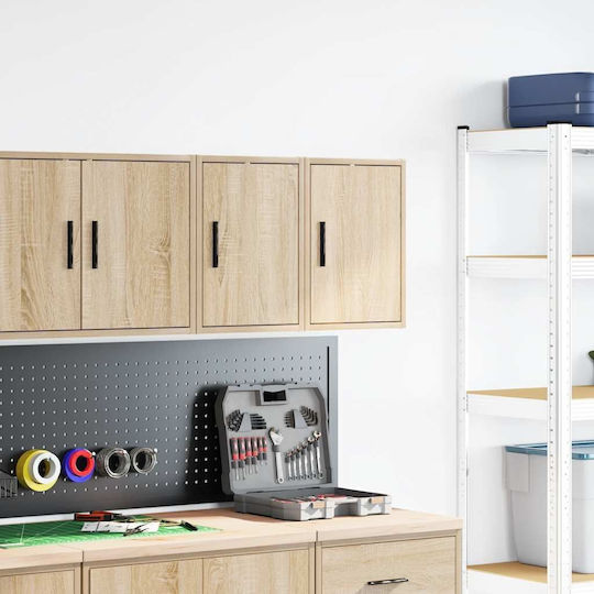 Wall Living Room Cabinet Made of Particle Board Brown 30x30x41cm