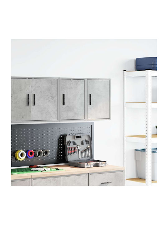 Wandhängendes Wohnzimmer Schrank aus Spanplatte Grau 30x30x41cm