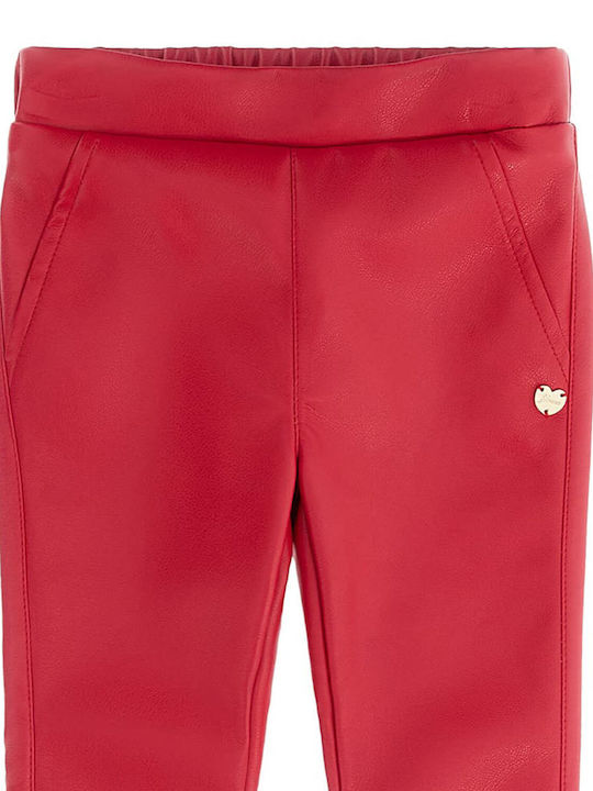 Pantaloni din Piele pentru Copii Red