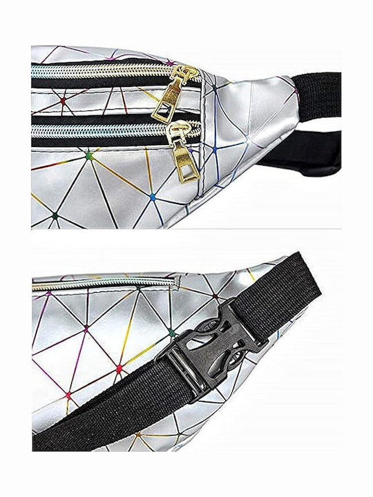 Παιδικό Τσαντάκι Μέσης Ασημί 32x14x6.5εκ.