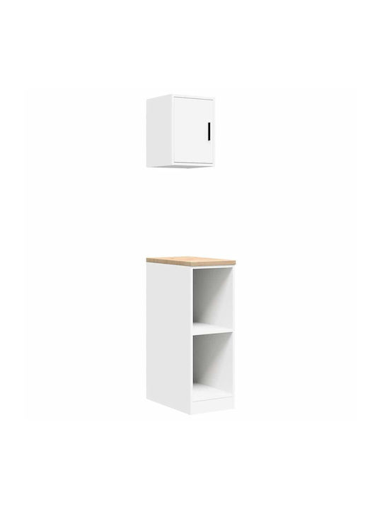 Office Storage Cabinet White L30xW51xH85cm