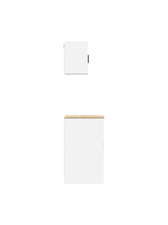 Ντουλάπι Γραφείου Ξύλινο Λευκό 30x51x85cm