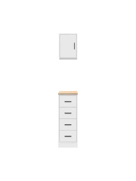 Ντουλάπι Γραφείου Ξύλινο Λευκό 30x51x85cm