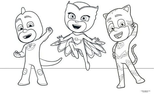 Διακάκης Μπλοκ Ζωγραφικής PJ Masks C4 22.9x32.4cm 40 Φύλλα (Διάφορα Σχέδια)