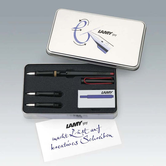 Lamy Joy Module Stilou Caligrafie 1.1mm Negru din Plastic cu Cerneală Neagră