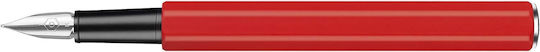 Caran D'ache Ανταλλακτική Μύτη Πένας Medium 1mm Κόκκινη από Αλουμίνιο με Μπλε Μελάνι και με 1 Ανταλλακτικές Μύτες