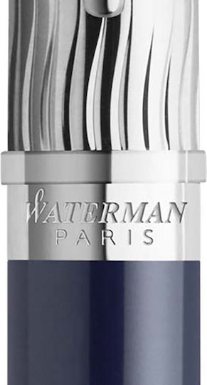Waterman Special Edition Deluxe Hemisphere Πένα Γραφής Fine Μπλε από Ατσάλι