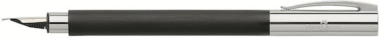 Faber-Castell Ambition Stilou Medium Negru cu Cerneală Neagră 148140M