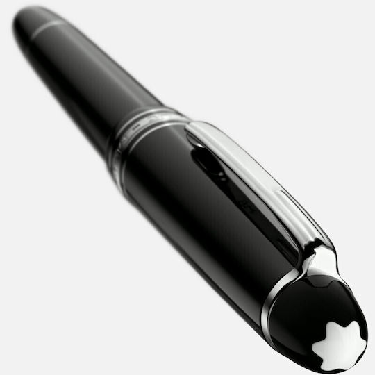 Pix Montblanc Meisterstück 146 cu placare de platină, stilou cu peniță Mb2851, medie, 14k