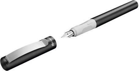 Pelikan Pelikan Fountain Pen Medium 0.7mm Grey Steel with Blue Ink and 1 Replacement Nibs