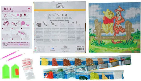 Комплект за кристално изкуство Craft Buddy Kids Crafts Pooh Tigger 30x30см Cbcak-dny702m