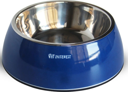 Pet Interest Deluxe Dual Μεταλλικό Μπολ Φαγητού & Νερού για Σκύλο & Γάτα 900ml