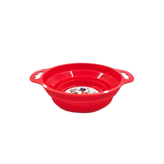 Ferplast Bowl Silicone Food & Water for Dog & Cat 500ml 14cm in Red Color