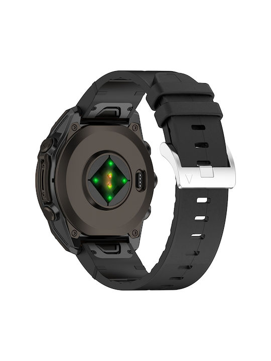 Каишка Techsuit Instinct 2s/2s Solar Approach S70 42mm/fenix 7s Pro Sapphire Solar Techsuit Watchband Quickfit 20mm W071 Черна 5949419272378