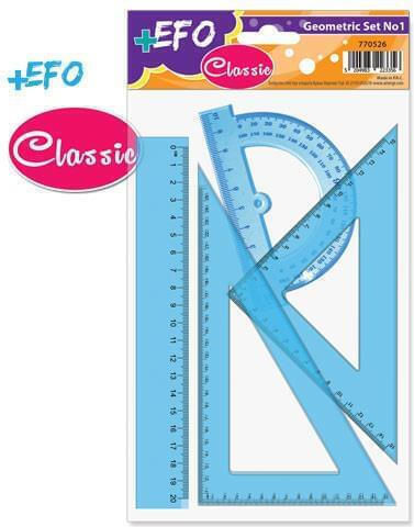 +Efo Set 4 Instrumente Geometrice Plastice Classic