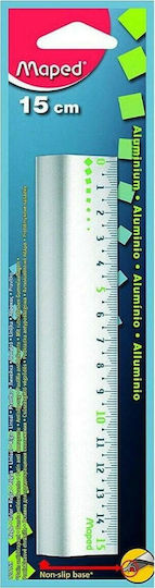 Maped Lineal Aluminium 15cm Aluminium-Untermaß 15cm