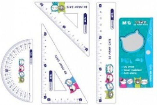 M&G Set Instrumente Geometrice Plastic 15cm