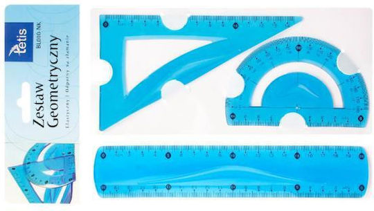 Geometric Set Tetis Flexible 3 Elements Blue Bl010-nk