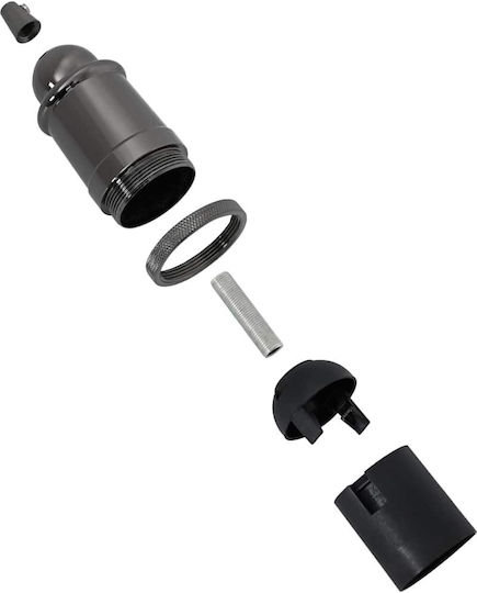 vidaXL Prelungitor Dulie pentru Dulie E27 în culoarea Negru Set 2buc 4106543