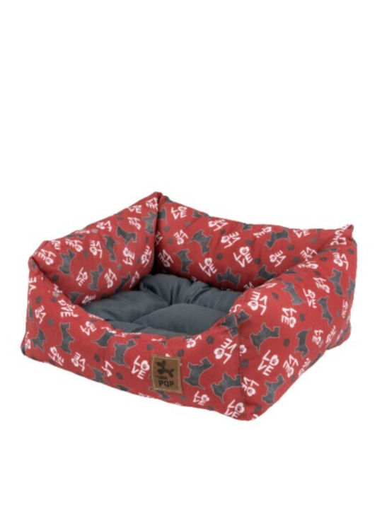 PQP No4 Sofa Dog Bed Red 75x68cm.