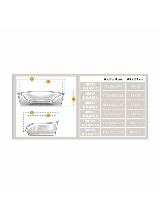 Ferplast Siesta Deluxe 8 Καναπές Σκύλου Μαύρος 82x59.5εκ. Ferplast Siesta Deluxe 8 Καναπές Σκύλου Μαύρος 82x59.5εκ.